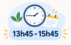 Nouvel horaire de l'AS créneau unique: 13h45 - 15h45