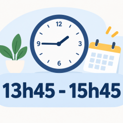 Nouvel horaire de l'AS créneau unique: 13h45 - 15h45